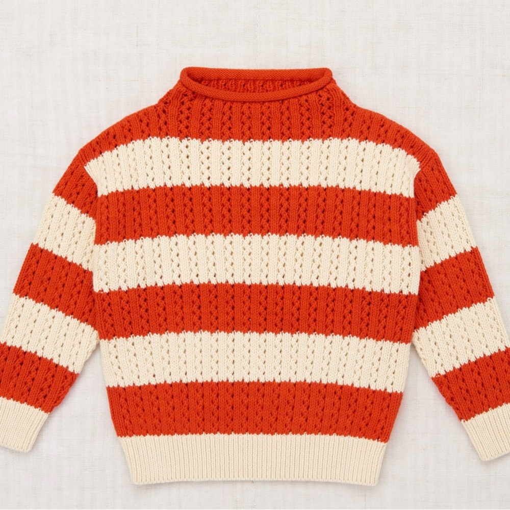 Misha & Puff Awning Stripe Sweater 6-7T